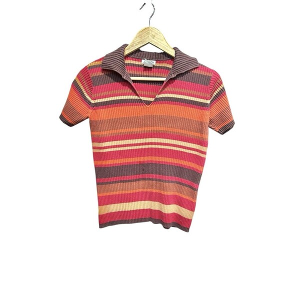 St. Johns Bay Vintage 90s Y2K Short Sleeved Collared Shirt Retro Size Small - Picture 1 of 5